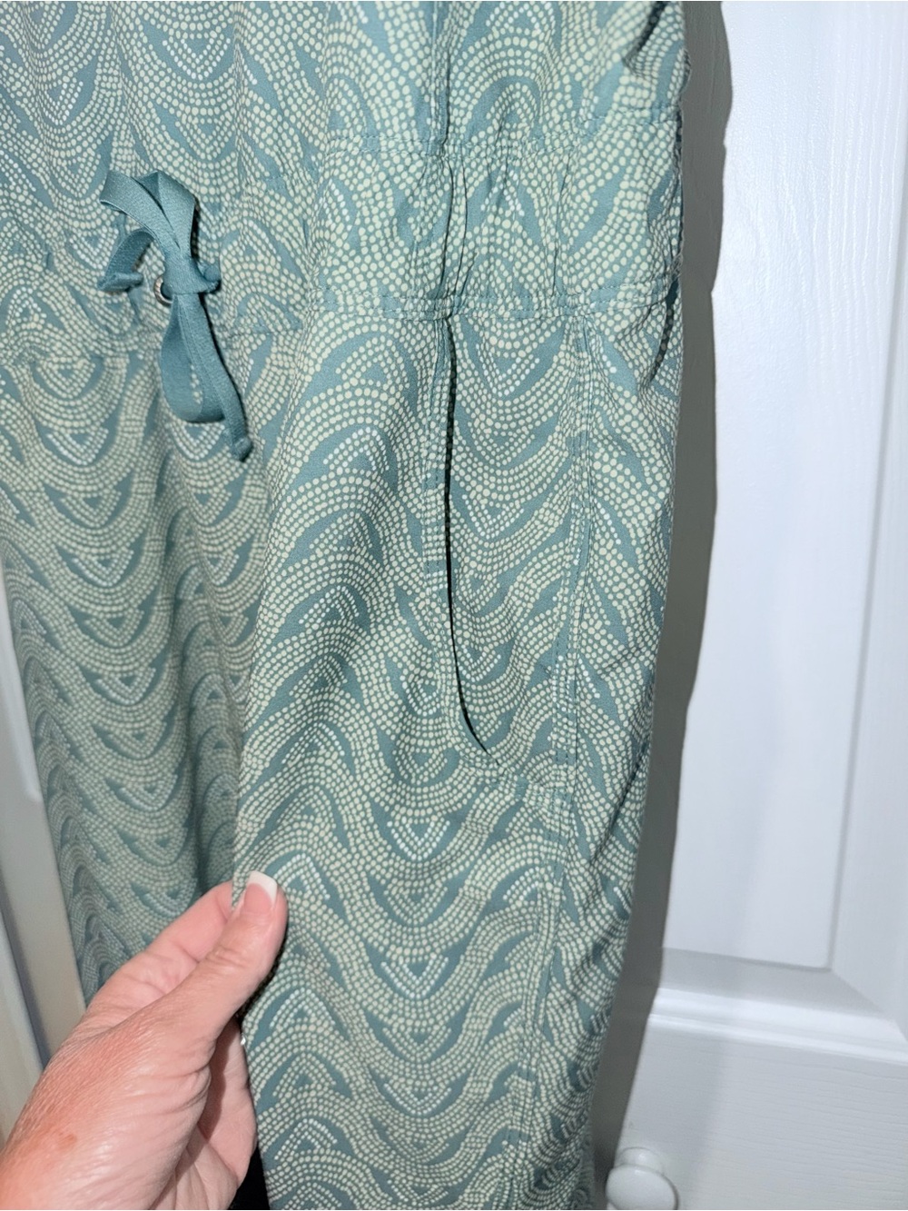 Patagonia Fleetwith Jumpsuit Womens Small Bluff River Multi Tasmanian Teal - Picture 4 of 8